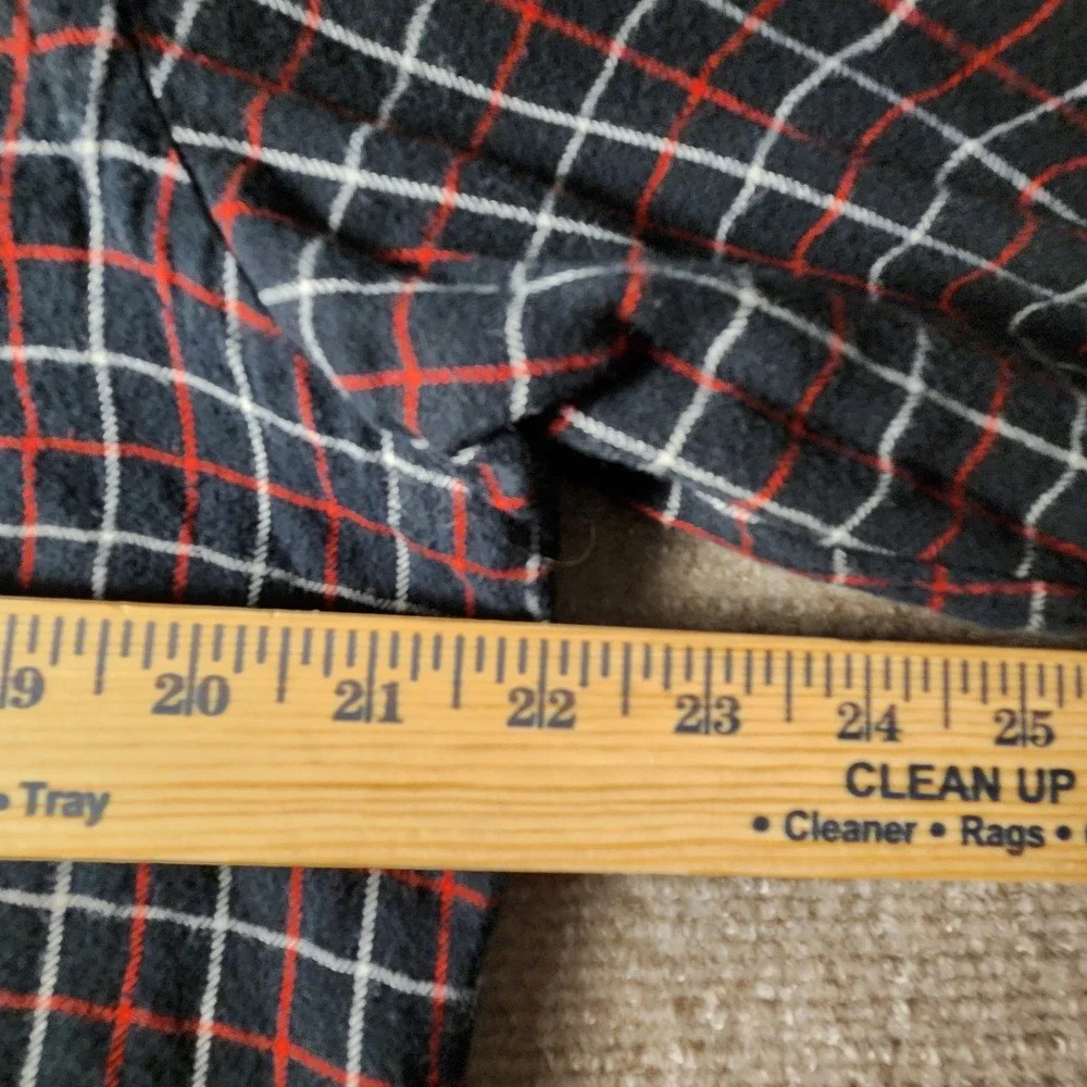 Polo‎ Ralph Lauren Button Down Shirt Mens L Black Red Plaid Flannel Pony Logo